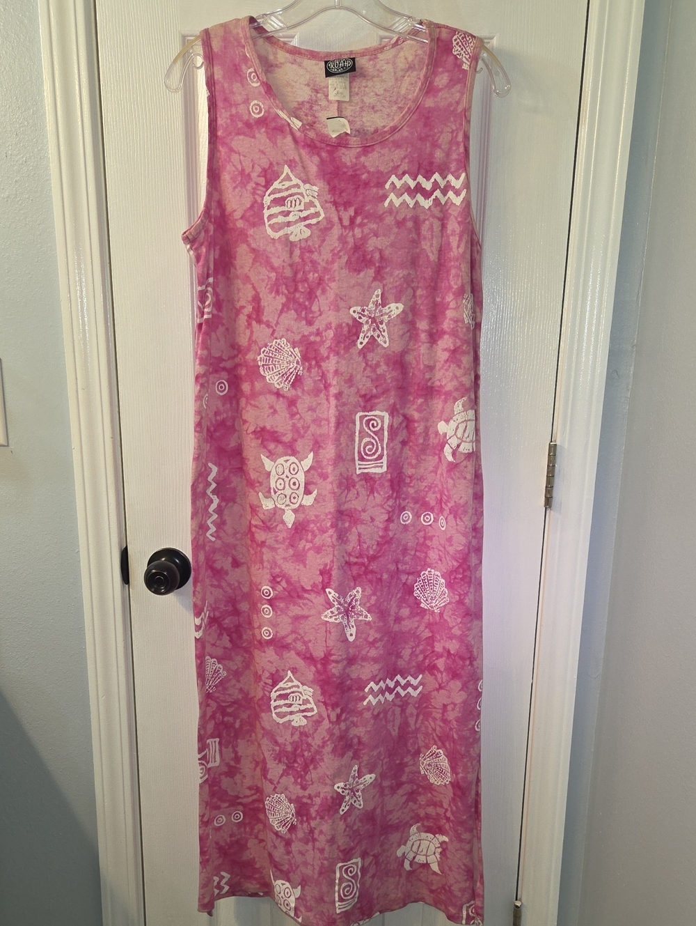 Koah Pink Tie-Dye Sleeveless Maxi Dress